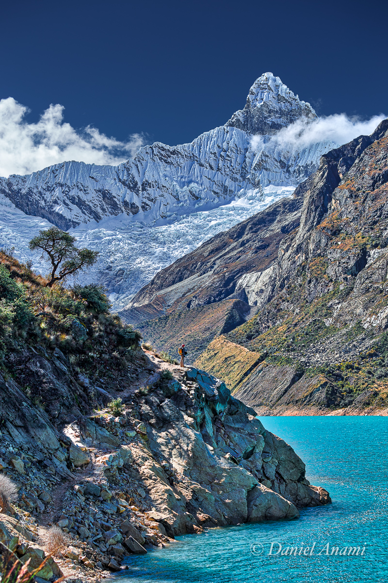 Azul esverdeado ou verde azulado? Cordillera Blanca / Laguna Parón - 03/07/17. Foto Daniel Anami.