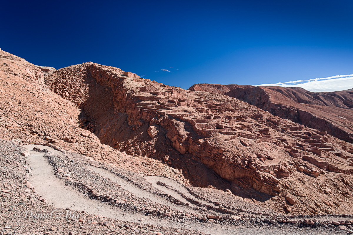 Pukará de Quitor, San Pedro de Atacama, Chile, 16/08/2026. Foto Daniel e Bia.