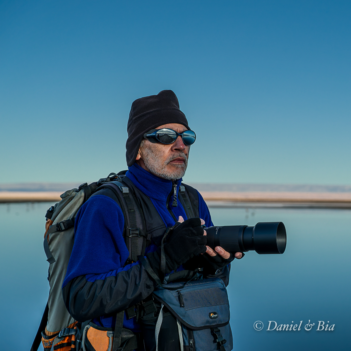 Laguna Chaxa, Reserva Nacional los Flamencos,  San Pedro de Atacama, Chile, 17/08/2026. Foto Daniel e Bia.