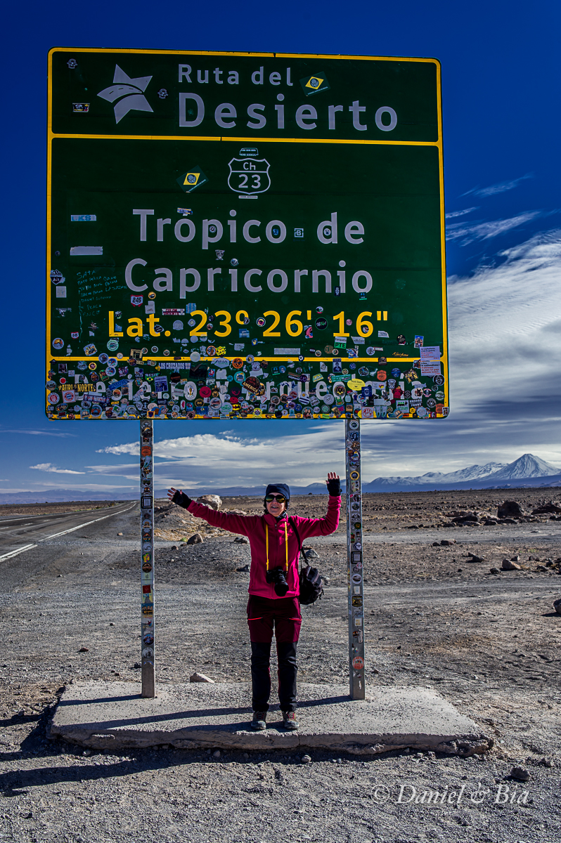 RN 23 - Trópico de Capricórnio, San Pedro de Atacama, Chile, 17/08/2026. Foto Daniel e Bia.