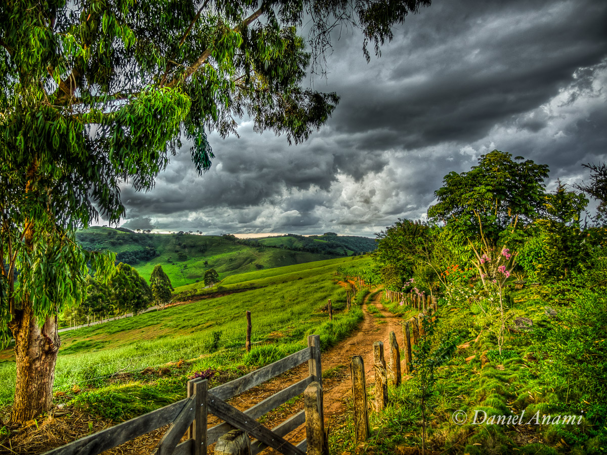 Estrada caipira. Pousada Pico do Papagaio, Aiuruoca. 04/01/2015. Foto Daniel Anami.