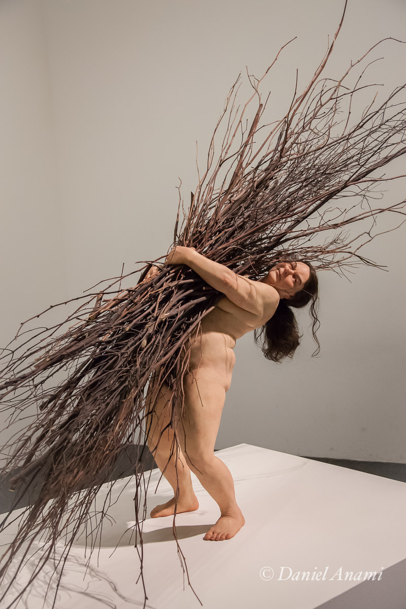 Woman with sticks (Mulher com galhos, 2008), Ron Muek, Pinacoteca de São Paulo, São Paulo, 22/01/15. Foto Daniel Anami.