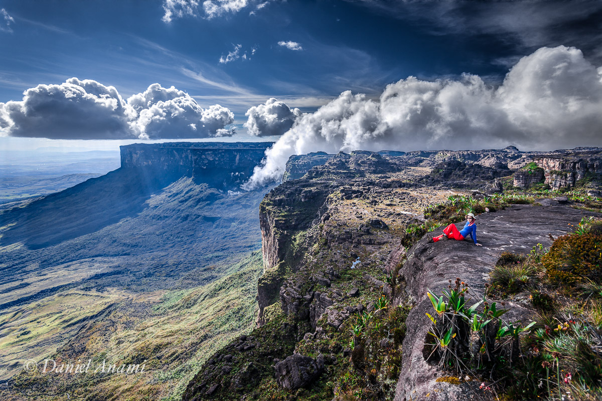 Pose no Maverick, ao fundo Kukenán. 19/03/2016. Foto Daniel Anami.